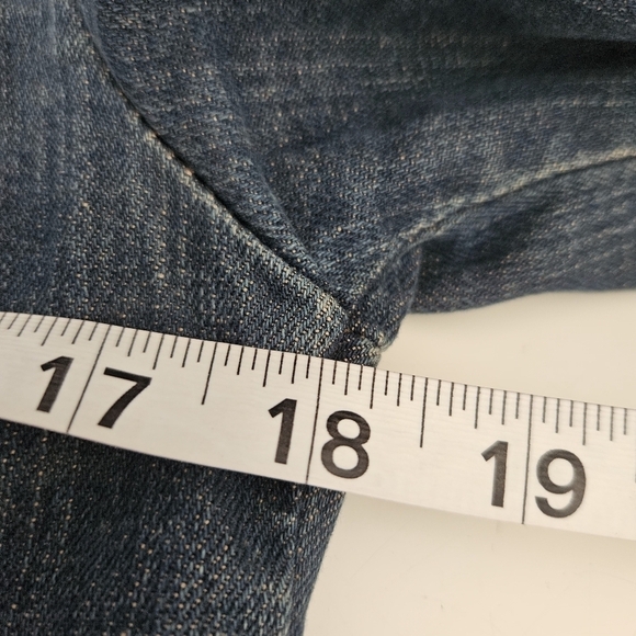 Calvin Klein Jean Jacket Embroidery Medium Wash Size Small - Picture 8 of 11